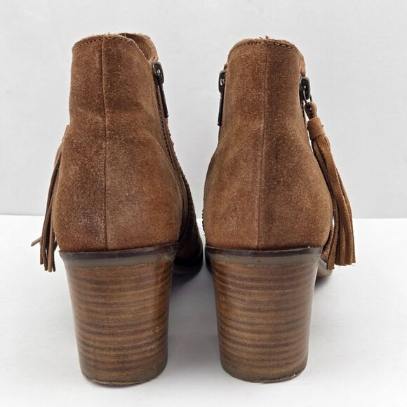 Naughty Monkey Noah Suede Ankle Boots Carmel Brown Size 8.5 - Picture 5 of 14